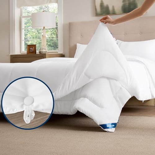 Bedsure white queen-size all-season comforter duvet insert