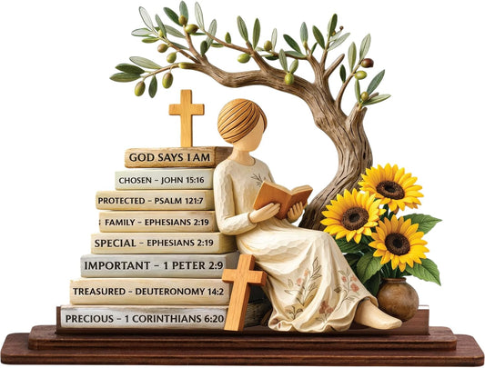 Bible Verse Decor Figurine