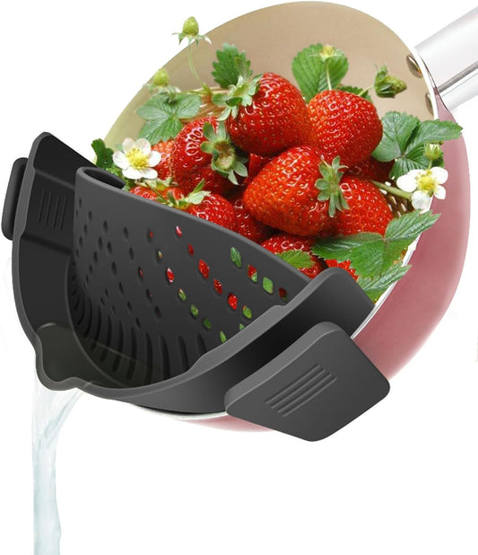 Snap N' Strain Clip-On Pasta Strainer