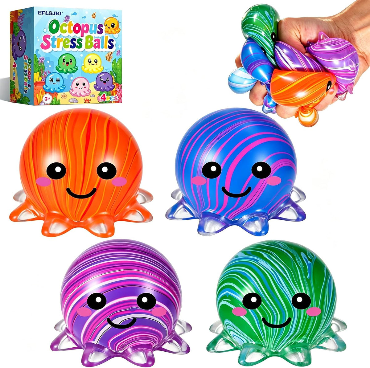 SQUISHY 4 BOX OCTOPUS