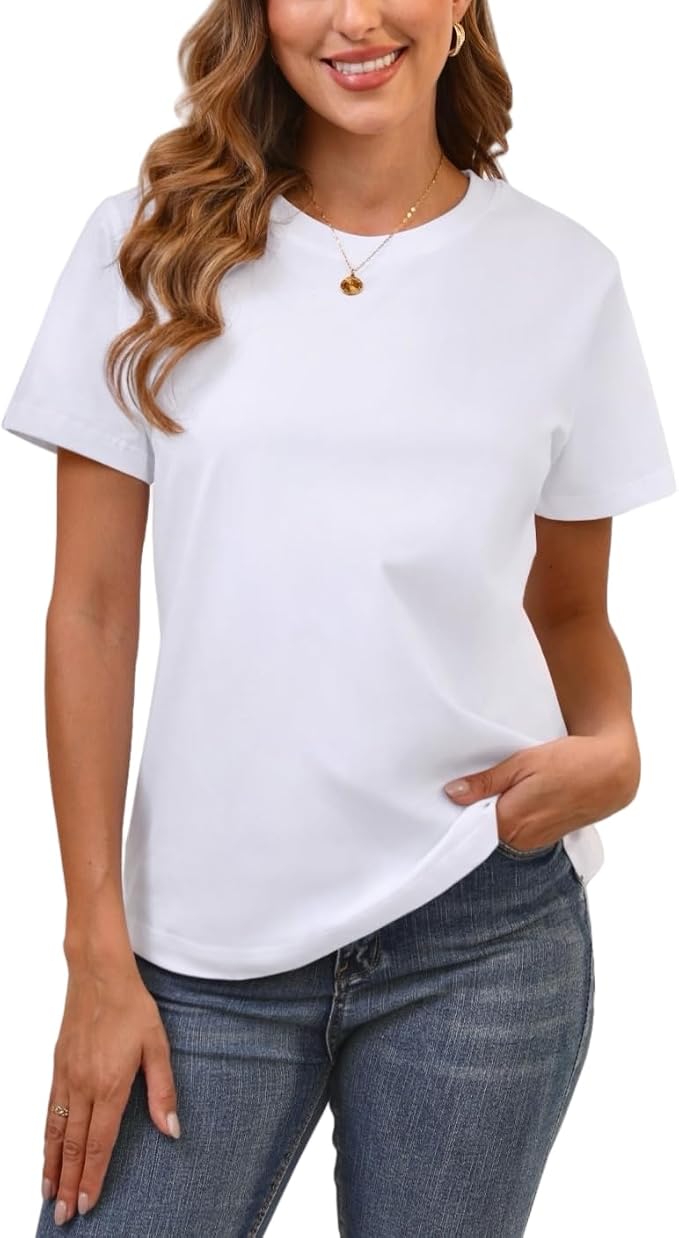 WHITE HIGH NECK T-SHIRT