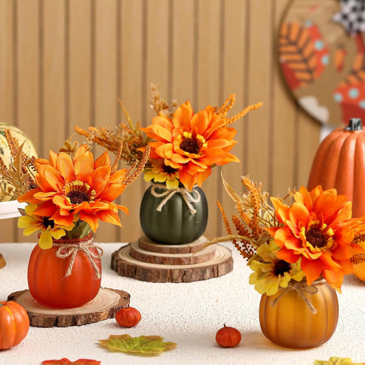 3 PIECES PUMPKIN CUPS