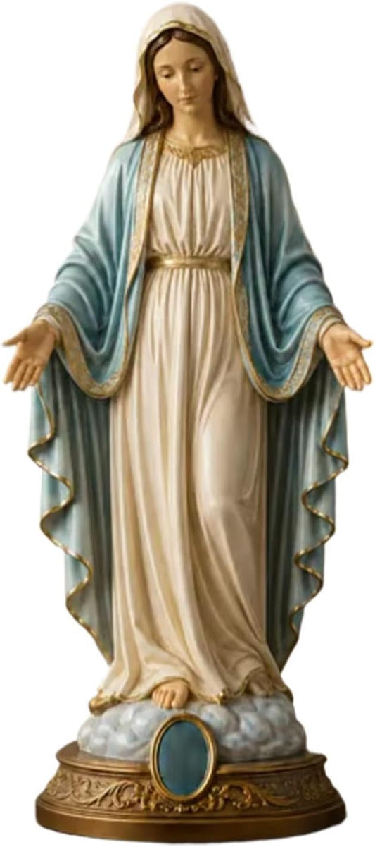 Virgin Mary Figurine, 8 Inch