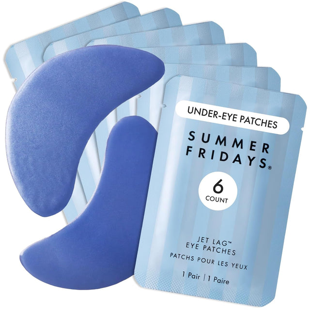 Summer Fridays Jet Lag Hydrating Eye Patches, 6 Pairs